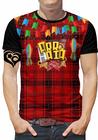 Camiseta Festa Junina Masculina Xadrez Blusa São João est4