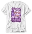 camiseta fevereiro roxo sobre lúpus Alzheimer fibromialgia