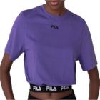 Camiseta fila cropped elastic feminina