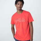 Camiseta Fila Masculina Regular Letter Outline Slim Fit