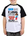 Camiseta filho unico promovido a irmão mais velho camisa