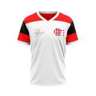 Camiseta Flamengo Retrô Zico Masculina - Branco - Braziline