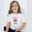 Camiseta Floflô Biruta Infantil Básica Branca Manga Curta Alta Qualidade Envio Imediato 100% Algodão Unissex