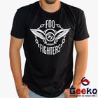 Camiseta Foo Fighters 100% Algodão Rock Geeko