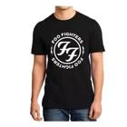 Camiseta Foo Fighters Logo Banda Ótimo Tecido Algodão