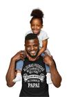 Camiseta Frase Dia Dos Pais Papai Engraçada Colorida Preta
