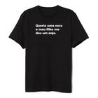 Camiseta Frase Engraçada Queria Uma Nora e Ganhei Um Anjo Masculina