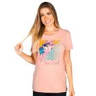 Camiseta Fressurf Palm Rosa - FREESURF