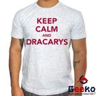 Camiseta Game Of Thrones Algodão Keep Calm and Dracarys Targaryen Fire And Blood Geeko