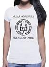 Camiseta Game Of Thrones Valar Morghulis Snow Arya  2486