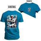 Camiseta Gangsta Estampada Algodão Confortável 30.1 Penteada