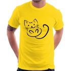 Camiseta Gatinho Traços - Foca na Moda