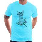 Camiseta Gato e Flores - Foca na Moda