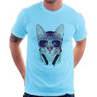 Camiseta Gato Headphone - Foca na Moda