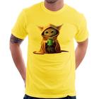 Camiseta Gato Jedi - Foca na Moda