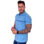 Camiseta Gola Polo Masculina Casual Básica Estampada 100% Algodão