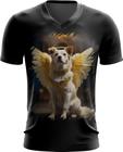 Camiseta Gola V Anjo Canino Cão Angelical 5