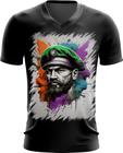 Camiseta Gola V Boina Verde Soldado Batalhão 11