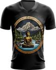 Camiseta Gola V Buda Logo Budismo Buda Religião 1