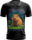 Camiseta Gola V Capivara do Bem Animalzinho 5