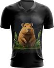 Camiseta Gola V Capivara do Bem Animalzinho 6