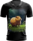 Camiseta Gola V Capivara do Bem Animalzinho 9