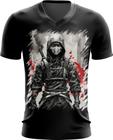 Camiseta Gola V Ciborgue Ninja Robô Espreita 6