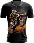 Camiseta Gola V de Motocross Moto Adrenalina 16