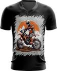 Camiseta Gola V de Motocross Moto Adrenalina 9