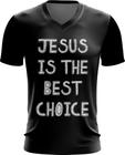 Camiseta Gola V Dryfit Jesus is the Best choice Biblia Gospel 2v