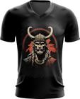 Camiseta Gola V Guerreiro Viking Nórdico Tribo 9