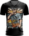 Camiseta Gola V Pesca Esportiva Pôr do Sol Peixes 10 - Kasubeck Store