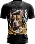 Camiseta Gola V Pitbull com Headphones 11