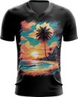 Camiseta Gola V Praia Paradisíaca Vintage 23