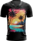 Camiseta Gola V Praia Paradisíaca Vintage 7