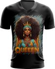 Camiseta Gola V Rainha Africana Queen Afric 11