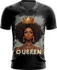Camiseta Gola V Rainha Africana Queen Afric 7