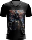 Camiseta Gola V Samurai Espectral Trevas Japão Era Edo 6