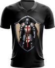 Camiseta Gola V Templário Medieval Cruzadas 3 - Kasubeck Store