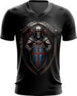 Camiseta Gola V Templário Medieval Cruzadas 6