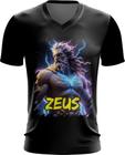 Camiseta Gola V Zeus Deus do Raio Olimpo Mitologia Grega 1