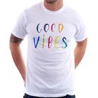 Camiseta Good Vibes Cores - Foca na Moda