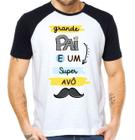 Camiseta Grande pai e um super avô camisa presente avô