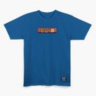 Camiseta grizzly chew on this orange ss tee blue