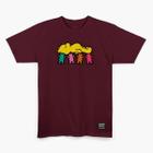 Camiseta grizzly sleep time ss tee burgundy