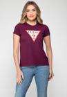 Camiseta Guess Triang Trad Desgastado Uva