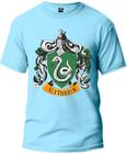 Camiseta Harry Potter Sonserina Adulto Camisa Manga Curta Premium 100% Algodão Fresquinha