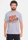 Camiseta HD Punk Letter Cinza Mescla