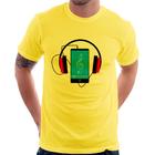 Camiseta Headphone Smartphone - Foca na Moda