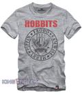 Camiseta Hobbits O Senhor Dos Anéis Cinza Mescla Filmes Geek